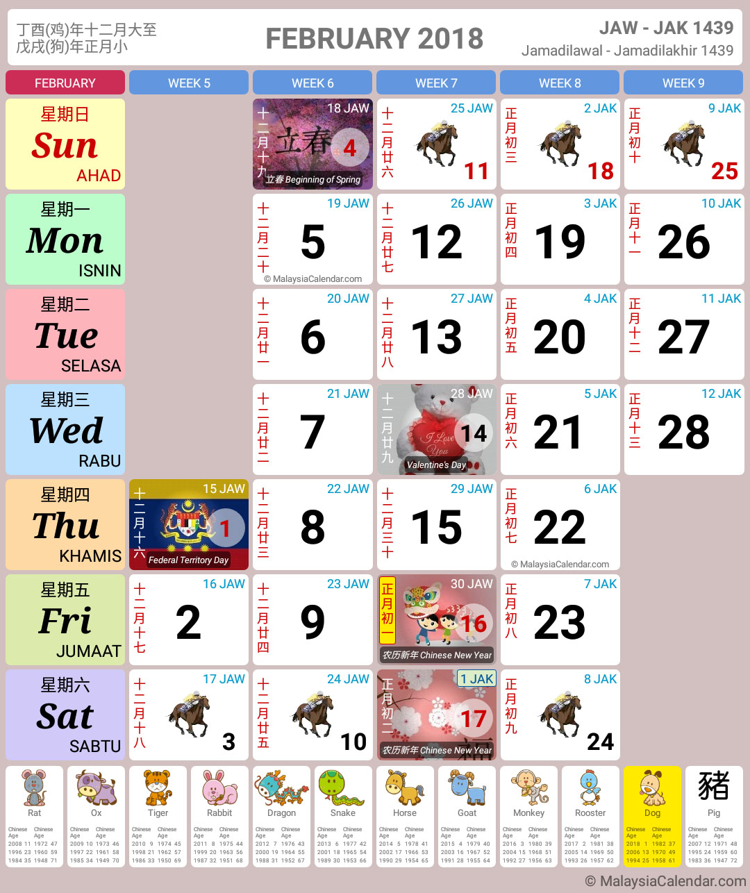 Kalendar Malaysia 2018 (Cuti Sekolah) - Kalendar Malaysia
