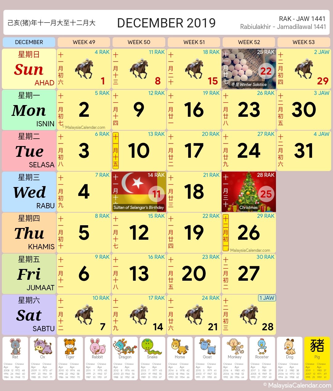 Top Calendar August 2019 Malaysia Kuda - doraemon