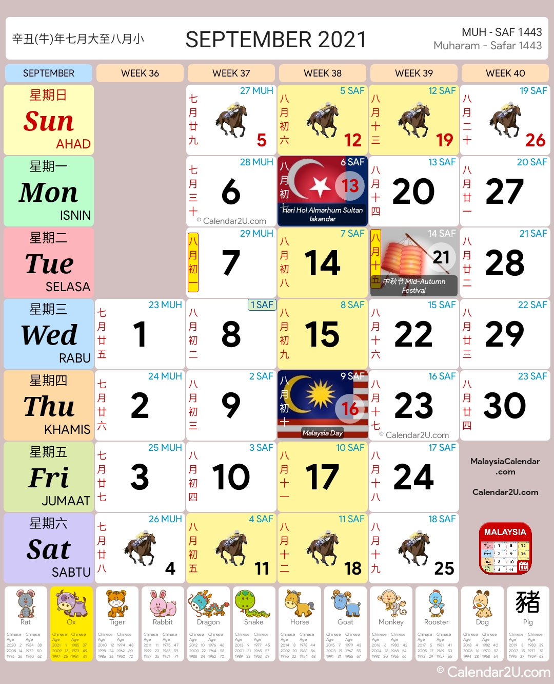 Kalendar kuda june 2021