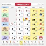 kalendar malaysia calendar jan 2025