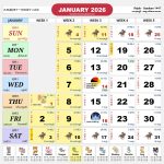 kalendar malaysia calendar jan 2026
