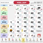 kalendar malaysia calendar apr 2026