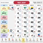 kalendar malaysia calendar may 2026