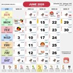 kalendar malaysia calendar jun 2026