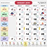 kalendar malaysia calendar aug 2026