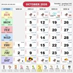 kalendar malaysia calendar oct 2026