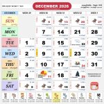 kalendar malaysia calendar dec 2026