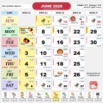 kalendar malaysia calendar jun 2026
