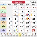 kalendar malaysia calendar jul 2026