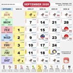 kalendar malaysia calendar sep 2026