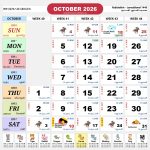 kalendar malaysia calendar oct 2026