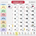 kalendar malaysia calendar aug 2025