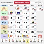 kalendar malaysia calendar feb 2027