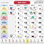 kalendar malaysia calendar mei 2027