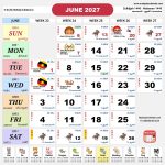 kalendar malaysia calendar jun 2027