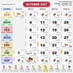 kalendar malaysia calendar okt 2027