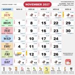 kalendar malaysia calendar nov 2027