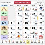 kalendar malaysia calendar dec 2027