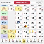 kalendar malaysia calendar jan 2027