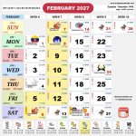 kalendar malaysia calendar feb 2027