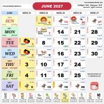 kalendar malaysia calendar jun 2027