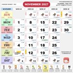 kalendar malaysia calendar nov 2027
