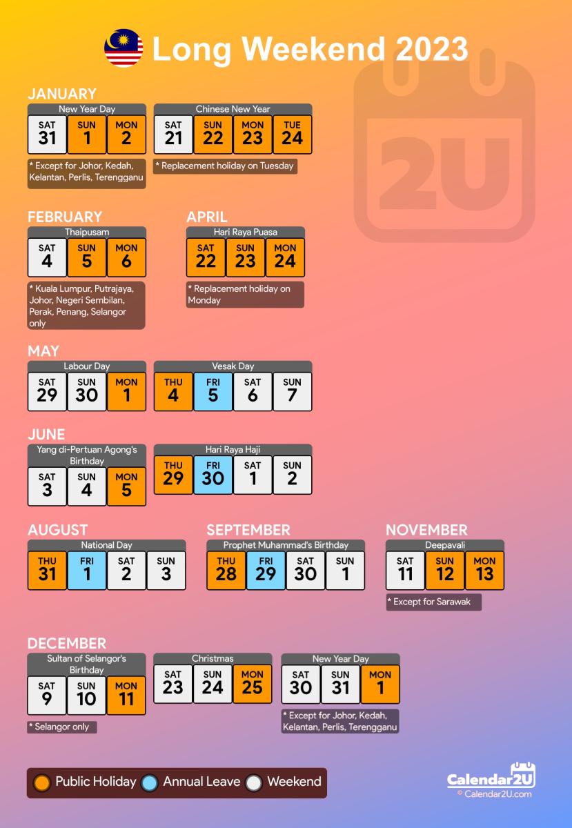 Malaysia Calendar 2023 - Malaysia Calendar